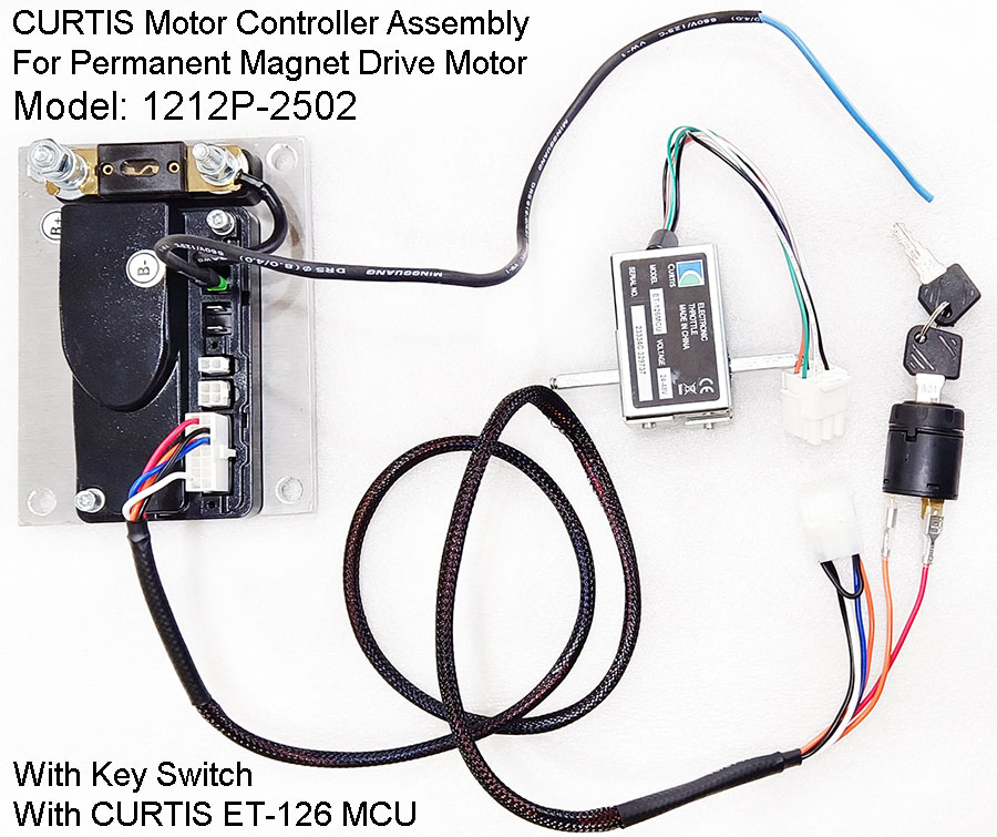 CURTIS Controller Assemblage 1212P-2502, with 0-5V Throttle ET-126 MCU