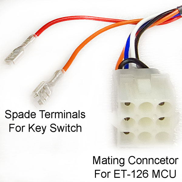 Throttle and Key Switch Connectors for CURTIS Controller Assemblage 1212P-2502