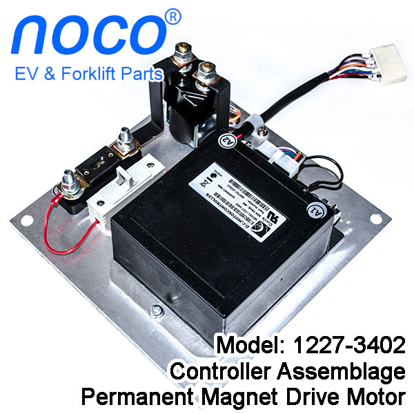 CURTIS DC Series Winding Motor Speed Controller Assemblage 1227-3402, 24-36V, 275A,  With 0-5K Foot Pedal Throttle