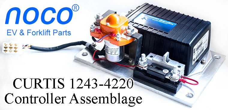 Programmable CURTIS DC SepEx Motor Speed Controller Assemblage 1243-4220 - 24V / 36V - 200A, pallet truck and light weight forklift traction motor control unit