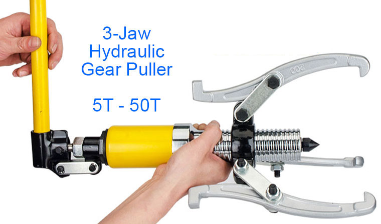 Manual Hydraulic 3-Jaw Gear Puller, JH-5T, JH-10T, JH-15T, JH-20T, JH-30T