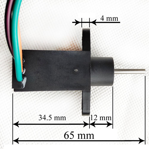 Dimensions of Steering Sensor 38920-00550