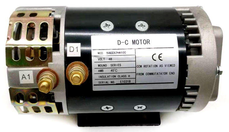 5BCG52HA100, 48V 2.6kW DC Motor, GENIE Part Number 48504 / 48504GT, Pump Driver For Genie Z-30/20N Z-34/22 Z-45/25