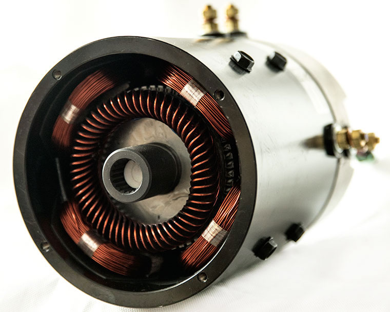 48V DC SepEx Motor, E-Z-GO TXT Part Number 73291-G04, Golf Cart Shunt Type Traction Motor
