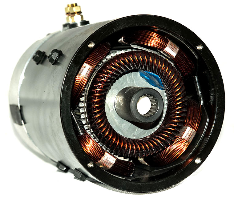 48V DC SepEx Motor, E-Z-GO TXT Part Number 73291-G04, Golf Cart Shunt Type Traction Motor