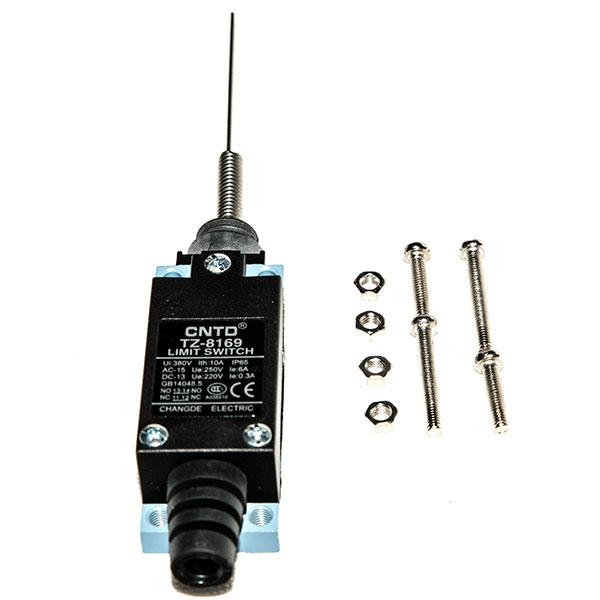 CNTD Mini Limit Switch With Flexible Coil Spring Arm, Model: TZ-8169