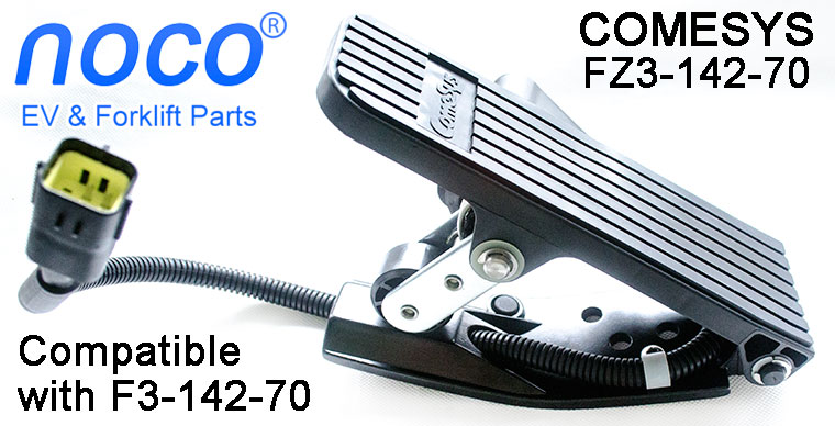 COMESYS Foot Pedal Throttle, FZ3-142-70 For DANAHER Controller, 3.6-0V Voltage Throttle