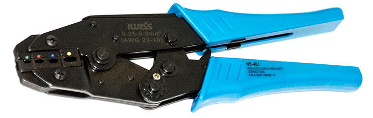 IWISS HS-40J Ratchet Type Crimper, 23-10 AWG Crimping Tool