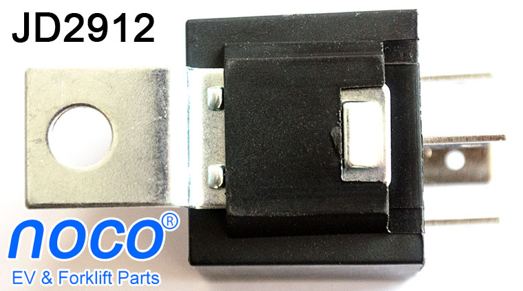 Bosch Type DC Relay JD2912, With Metal Bracket, SPST, With Spade Terminals