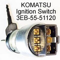 KOMATSU Forklift Ignition Switch / Key Switch 3EB-55-51120