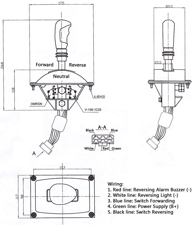 https://www.noco-evco.com/ - NOCO-3PH 3-Position Forward / Reverse Switch Handle For Electric Vehicle