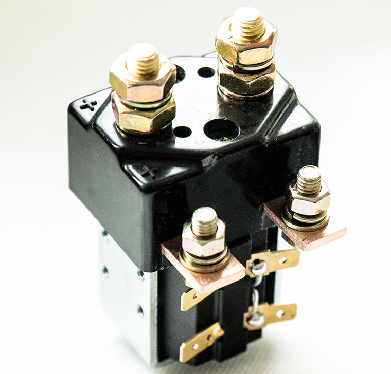 SPSD Normal Open DC Solenoid QCC25C-100A_11/10, Golf Cart Main Contactor, Interrupted Load 100A, Continuous Load 125A