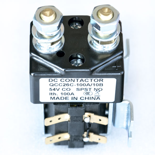 SPSD Normal Open DC Solenoid QCC26C-100A/10, Golf Cart Main Contactor, Interrupted Load 100A, Continuous Load 125A