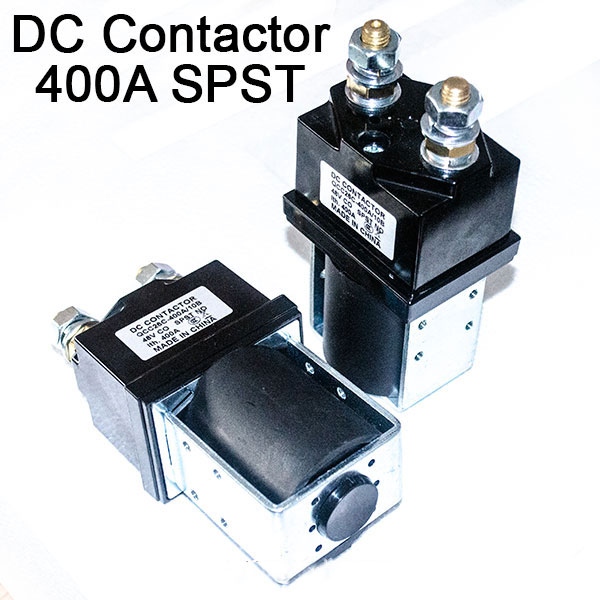 SPSD Normal Open DC Solenoid QCC26C-400A/10, Golf Cart Main Contactor, Interrupted Load 400A, Continuous Load 250A