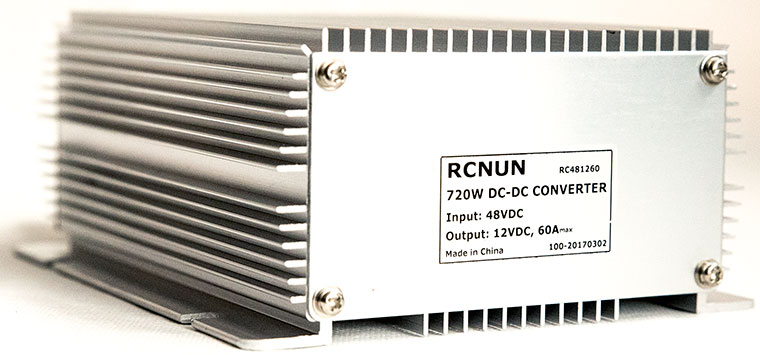 36-48V to 12V DC-DC Converter, model RC481250 and RC481260, 600W / 720W non-isolated DC power source