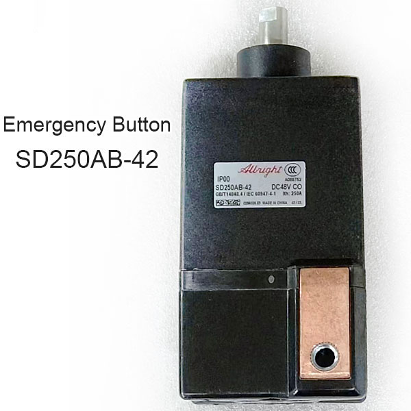 Abright SD250AB-42 Emergency Disconnect Switch, 48V 250A, With Auxiliary Contact And Magnetic Blowout