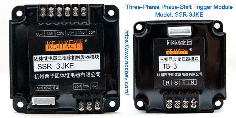 XIZI Solid State Relay, Three-Phase Phase-Shift Trigger Module SSR-3JK, With Three-Phase Synchronous Transformer Module TB-3