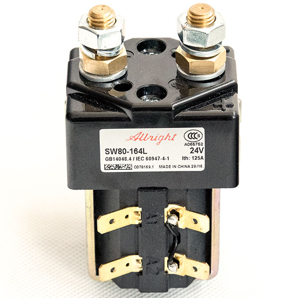 Abright SW80-164L DC Contactor, 24V 125A CO