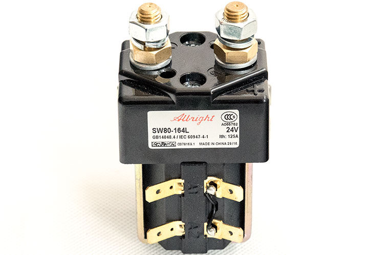 Abright SW80-164L DC Contactor, 24V 125A CO