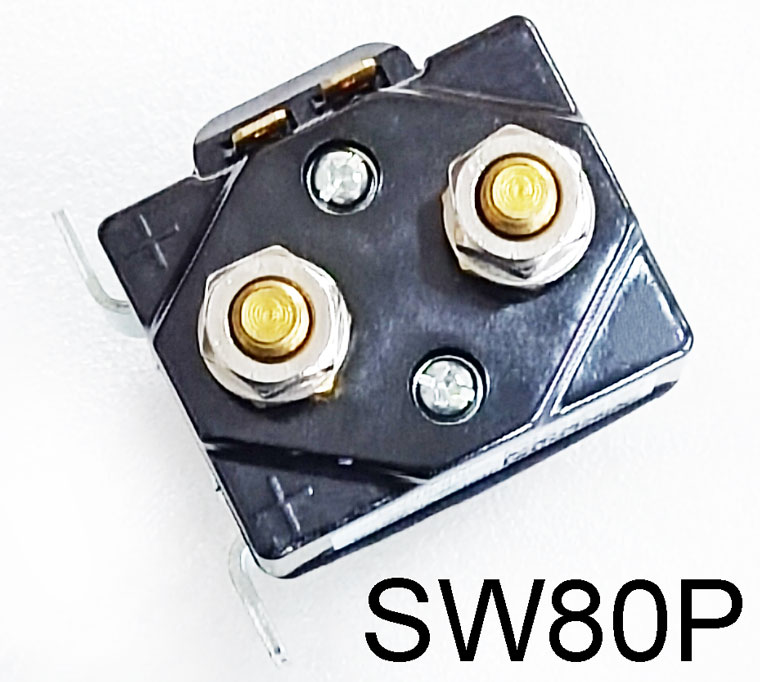 125A Sealed Type DC Contactor, Model SW80P, Compatible With Albright SW80P Solenoid