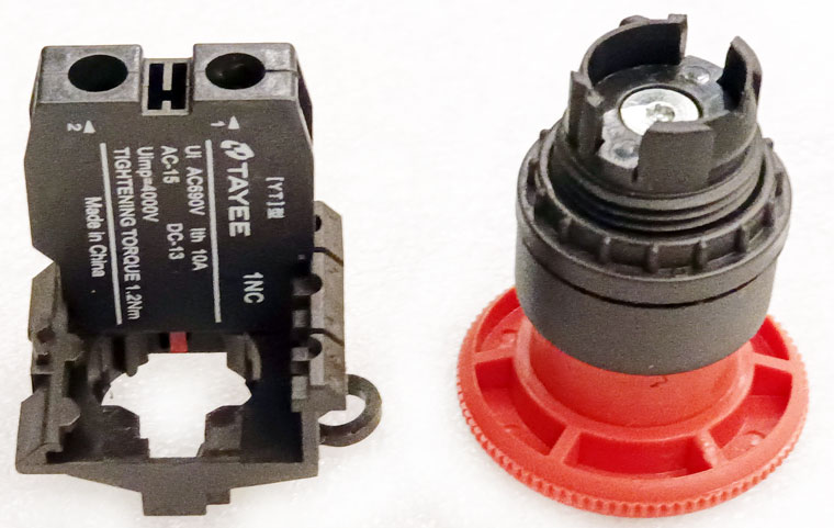 TAYEE LA42J Push Button, Emergency Stop Button, Electric Vehicle DC Power Disconnector