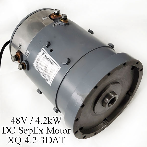 48V 4.2kW DC SepEx Motor XQ-4.2-3DAT, Eagle Marshell Fairplay Golf Cart Traction Motor