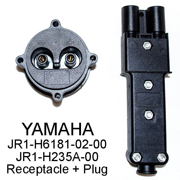 YAMAHA G19 G22 Golf Cart DC Charger Connector, Plug + Socket, JR1-H235A-00+JW9-H6181-00