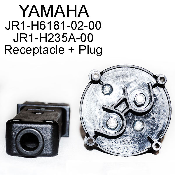 YAMAHA G19 G22 Golf Cart DC Charger Connector, Plug + Socket, JR1-H235A-00+JW9-H6181-00