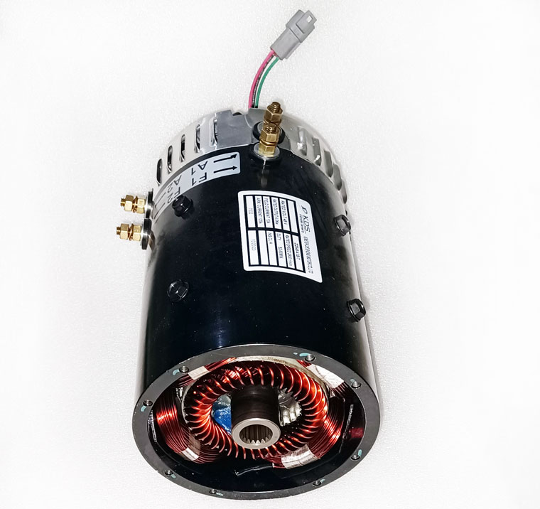 48V 4.0 kW KDS DC SepEx Motor ZQS48-4.0B-T, ZQS48-4.0B-T2, ZQS48-4.0B-T-VS, ZQS-4.0B-T3, E-Z-GO and Tomberlin E-Merge Golf Cart Traction Motor